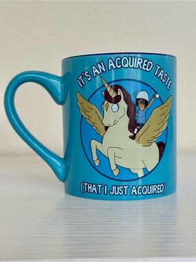 Silver Buffalo Bob's Burgers Tina Unicorn Acquired Taste Ceramic Mug, 14-Ounce